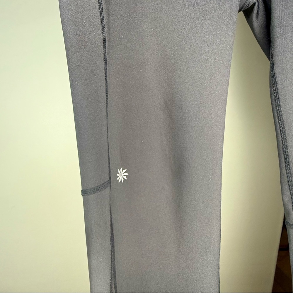 Athleta Black Flare Joggers with Reflective Detail – Size M – NWT - Picture 6 of 8